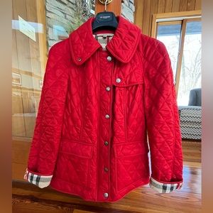 Burberry Brit Red Quilted Jacket